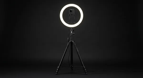 Lampa pierścieniowa LED 10" ze statywem